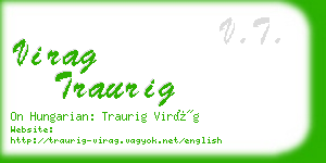 virag traurig business card